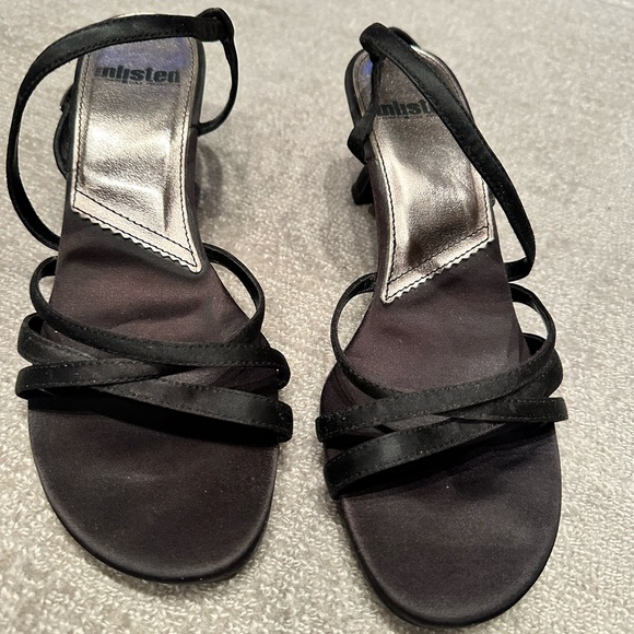 Unlisted Black Strappy Heels - Picture 3 of 6